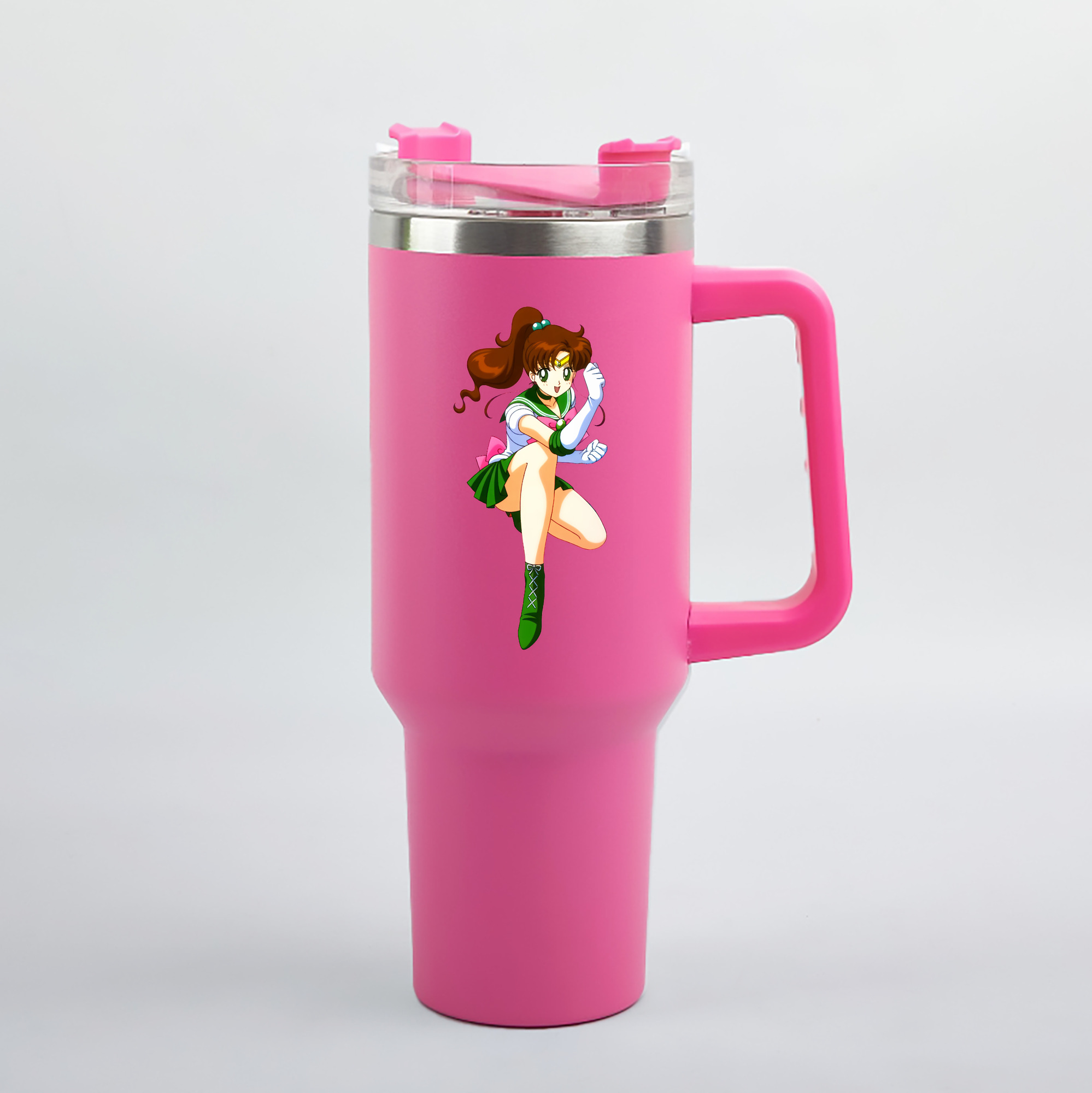 （画像用） 美少女戦士セーラームーン 木野 まこと きの まこと Sailor Moon Kino Makoto （セーラージュピター；Sailor Jupiter） 1200mL車用タンブラー（カラープリント）